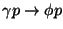 $\gamma p
\rightarrow \phi p$
